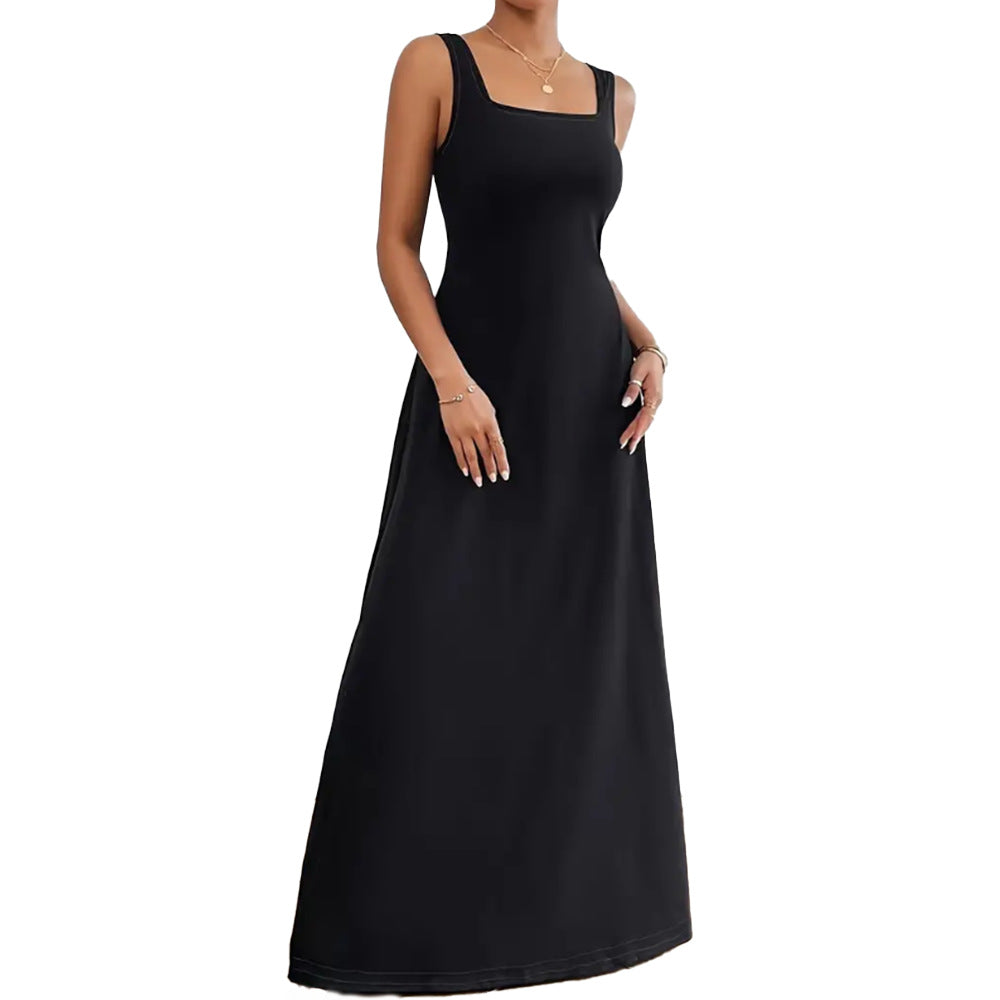 Monika długa sukienka bez rękawów