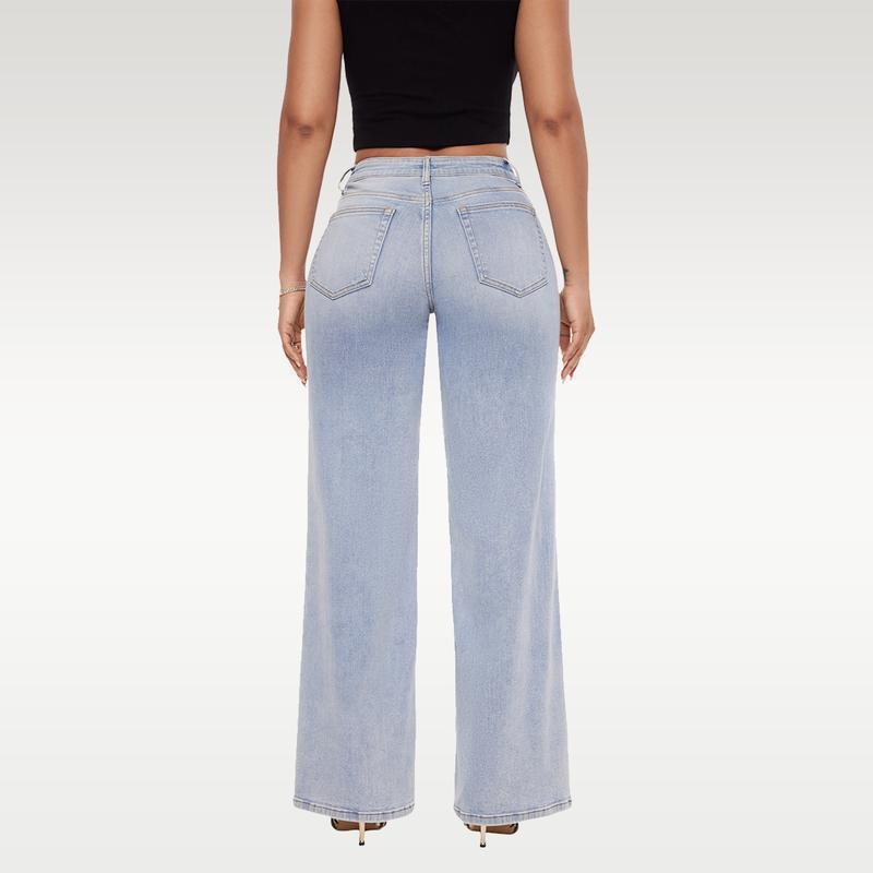 Kamila elastyczne jeansy wide leg