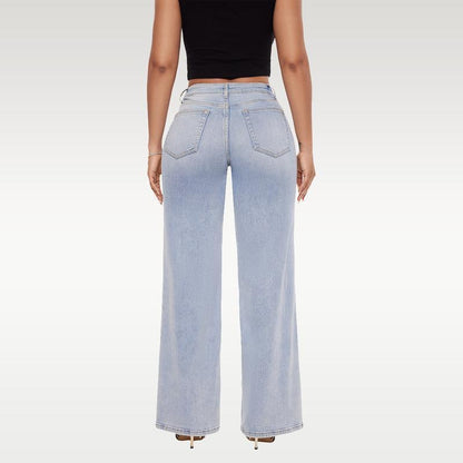 Kamila elastyczne jeansy wide leg