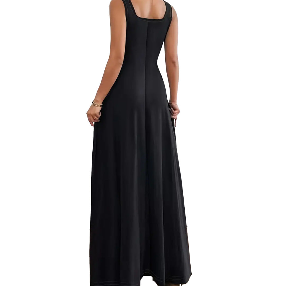 Monika długa sukienka bez rękawów