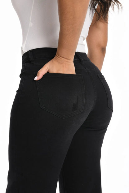 Kamila elastyczne jeansy wide leg