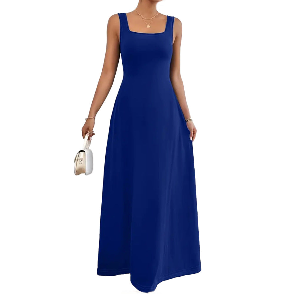 Monika długa sukienka bez rękawów