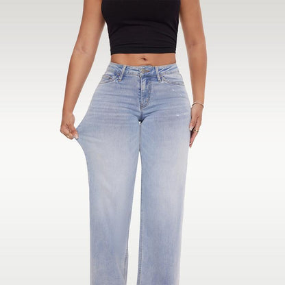 Kamila elastyczne jeansy wide leg