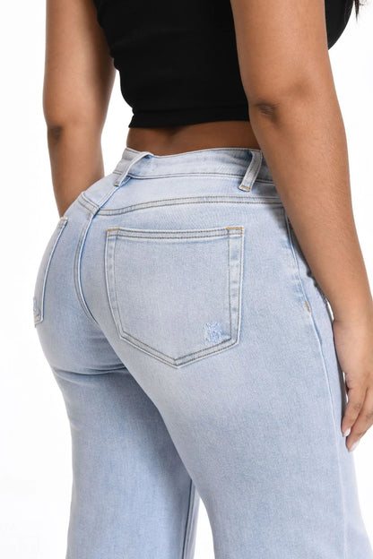 Kamila elastyczne jeansy wide leg