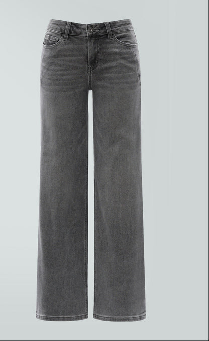 Kamila elastyczne jeansy wide leg
