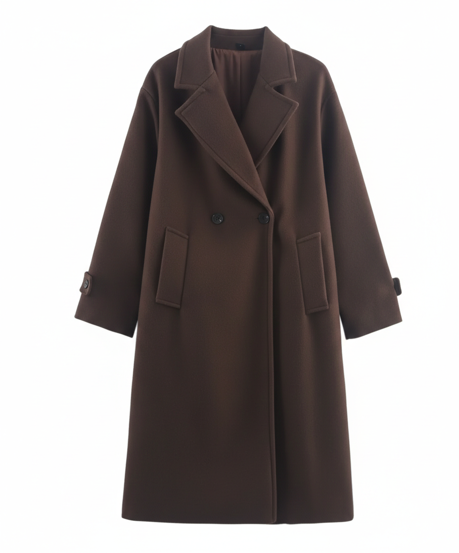 Elwira długi płaszcz na chłodne dni