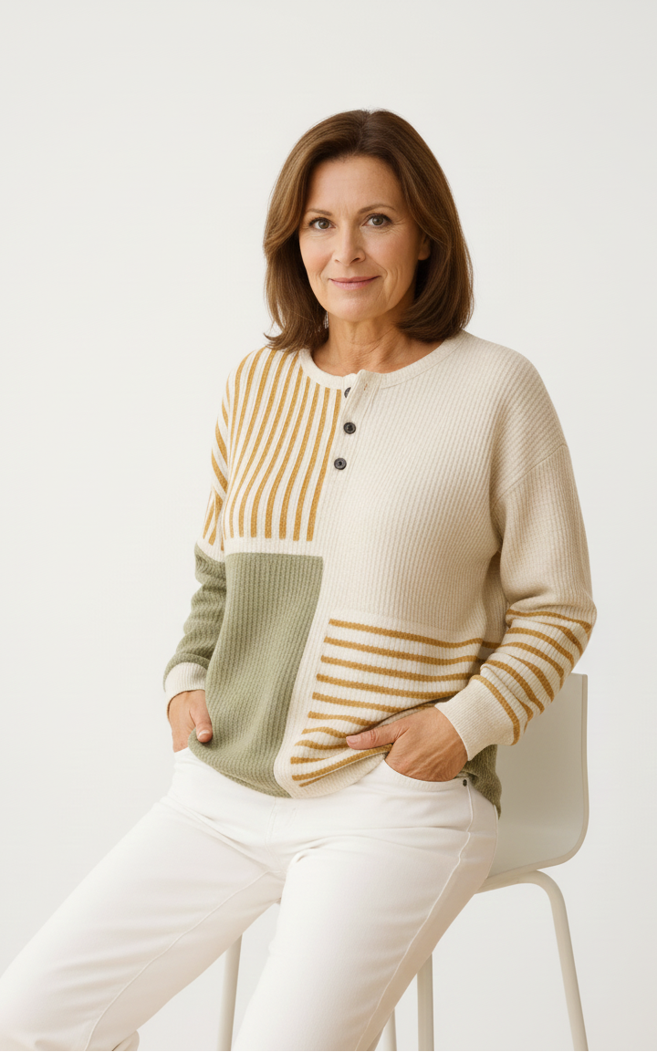 Helena bawełniana bluzka z długim rękawem