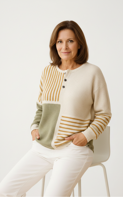 Helena bawełniana bluzka z długim rękawem