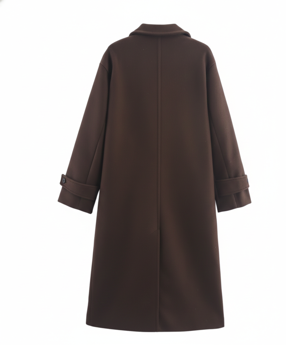 Elwira długi płaszcz na chłodne dni